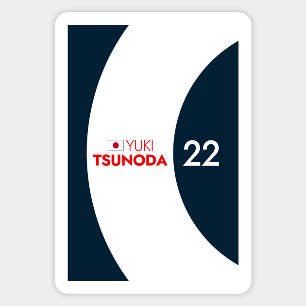 F1 2023 - #22 Tsunoda Sticker by sednoid